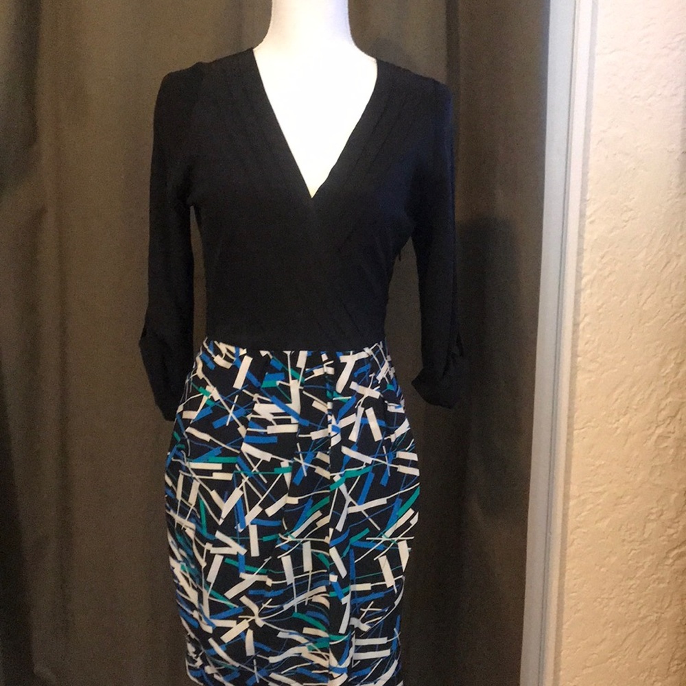 Black wrap dress